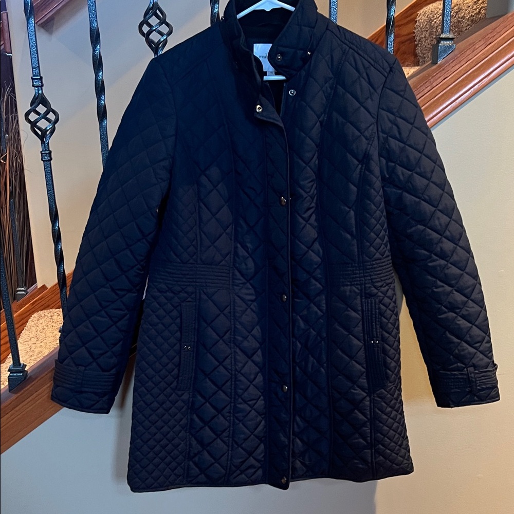 Women's Navy Quilted Jacket